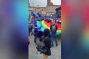 Roma, la manifestazione per l'Europa in piazza del Popolo