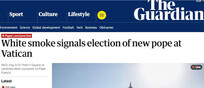 Dall'India al Sud America la fumata bianca fa il giro del mondo Dalla Cnn al Guardian a El Pais, l'annuncio apre i siti web