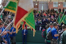 Adunata Alpini: La Russa assiste alla sfilata di Biella