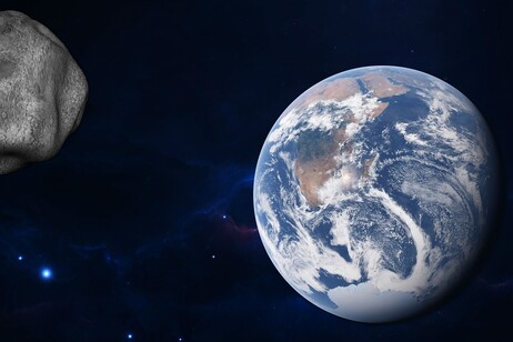 Rappresentazione artistica del passaggio di un asteroide vicino alla Terra (fonte: Needpix)