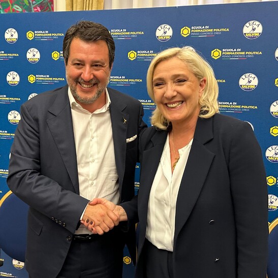 Salvini, Le Pen è una delle donne più importanti del continente