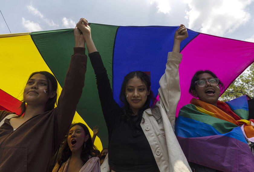 Pride a Katmandu © ANSA/EPA