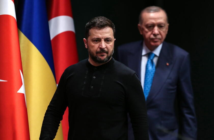 Ukrainian President Zelensky meets his Turkish counterpart Erdogan in Ankara