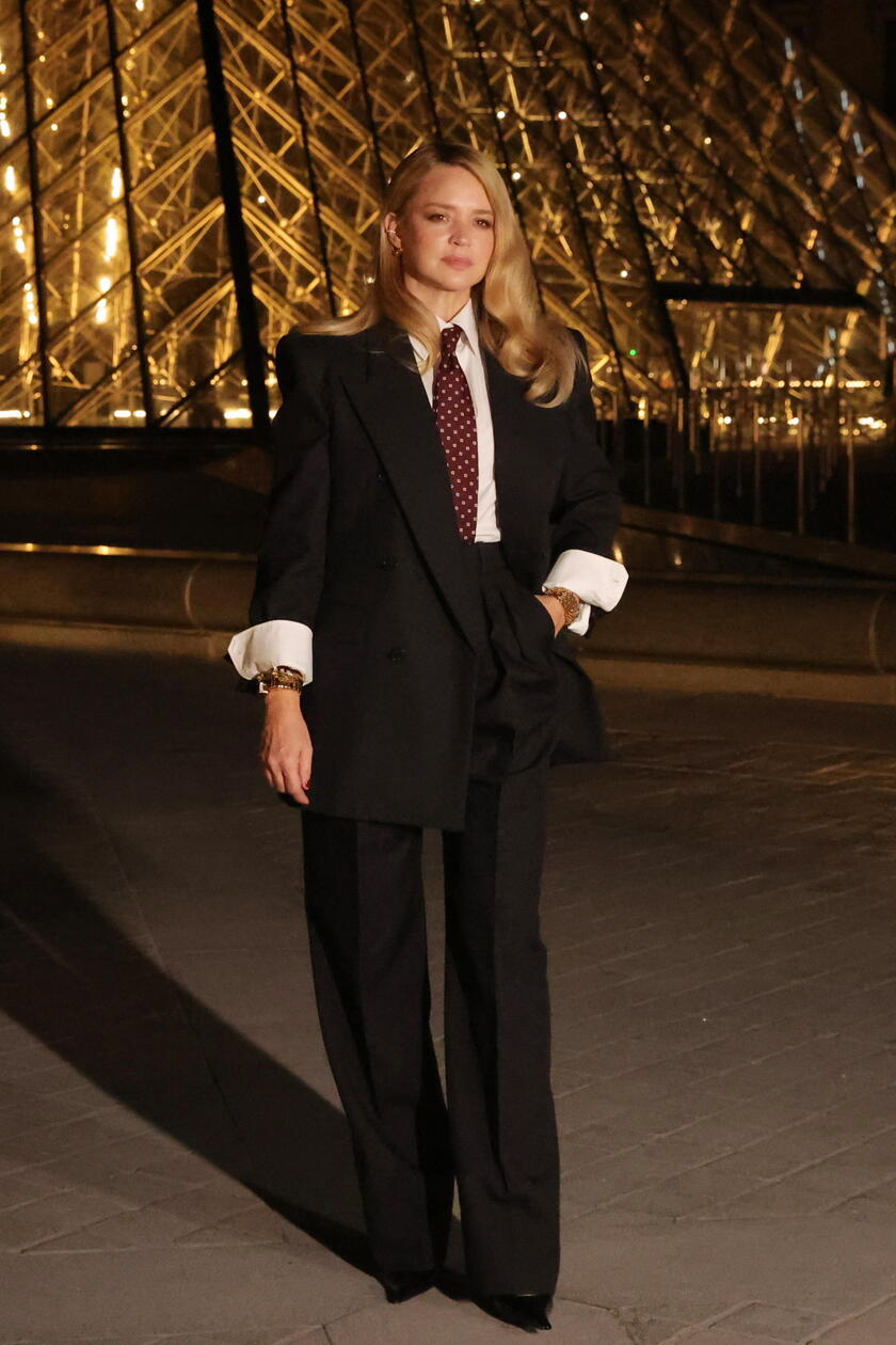 Paris Louvre Museum hosts its first-ever fashion gala - Belgian actress Virginie Efira