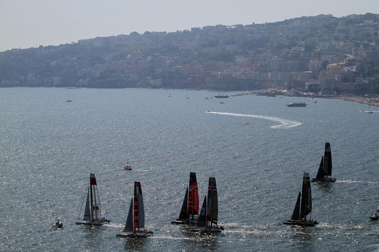 Foto di archivio: gare preliminari per l 'America 's Cup nel 2013 - RIPRODUZIONE RISERVATA