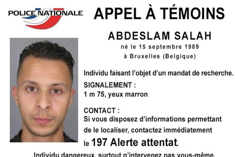 Foto di Salah Abdeslam, l 'unico terrorista in fuga © ANSA/AP