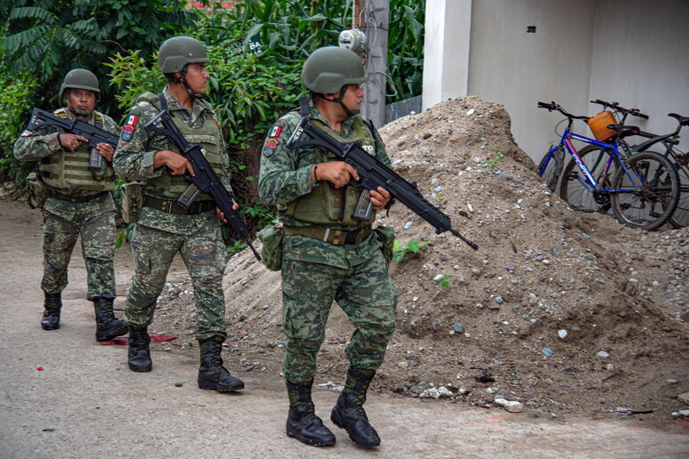 Una pattuglia militare messicana nel Chiapas - RIPRODUZIONE RISERVATA