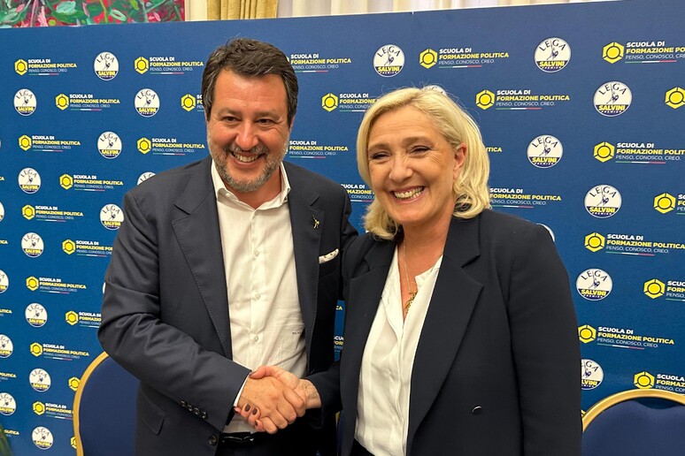 Salvini, Le Pen è una delle donne più importanti del continente - RIPRODUZIONE RISERVATA