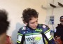 Valentino Rossi in moto a Sky Sport