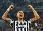 Vidal festeggia il gol del 3-0 all'Inter, undicesima rete stagionale. Il cileno e' uno dei simboli della Juventus di Conte