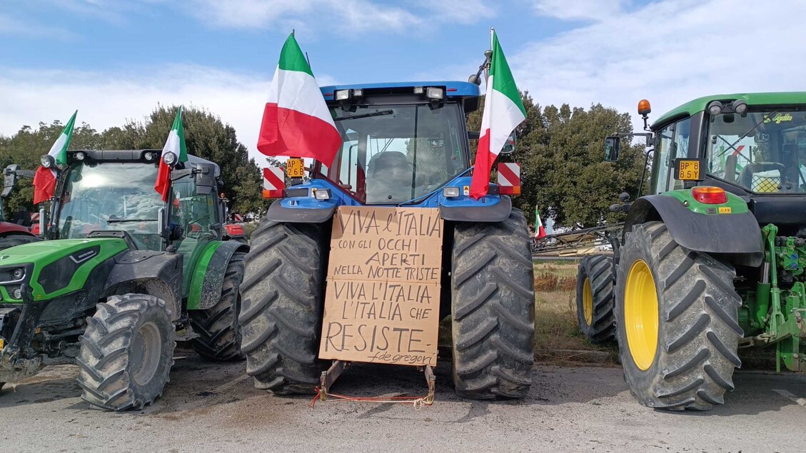 Tractor protests in Italy - ALL RIGHTS RESERVED