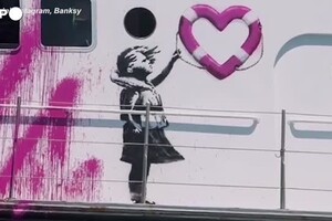 Naufragi e soccorsi, in stato di fermo a Lampedusa la nave di Banksy (ANSA)