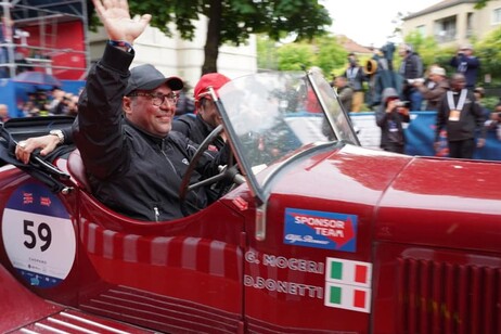 1000 Miglia. Si aggiudicano il primo posto Giovanni Moceri e Daniele Bonetti con la loro ALFA ROMEO 6C 1500 SS del 1928