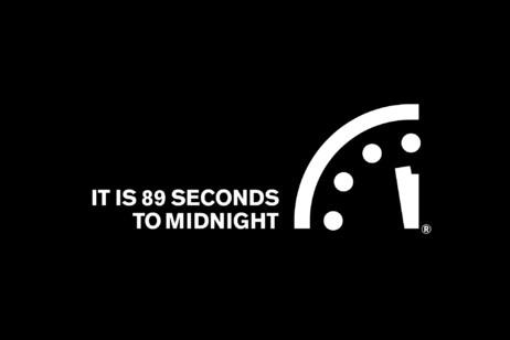 L'orologio dell'Apocalisse ha spostato le sue lancette in avanti nel 2025, a 89 secondi a mezzanotte (fonte: Bulletin oh the Atomic Scientists)