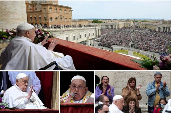 Il Papa alla Loggia delle Benedizioni