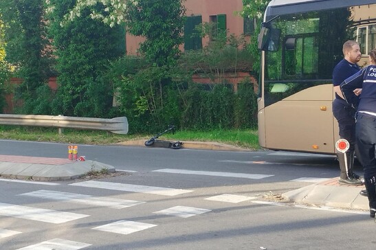 Il luogo dove è stato travolto il ragazzo a Reggio Emilia