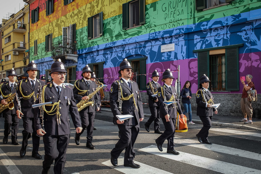 Inaugurazione de  'Il murale dei diritti ' a Milano - RIPRODUZIONE RISERVATA