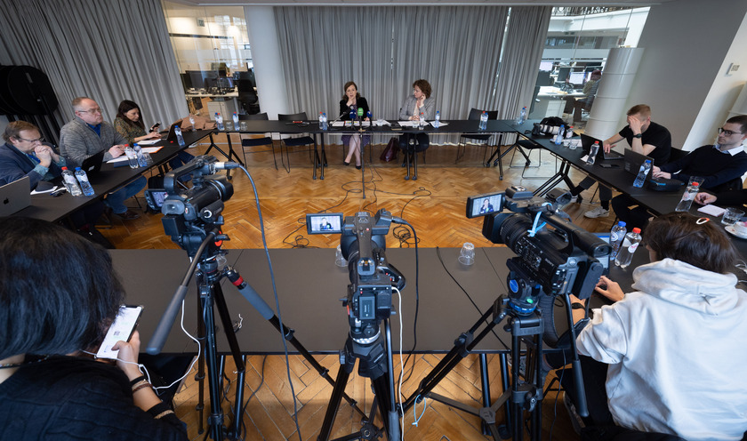 Intervista alla vice presidente della Commissione europea, Vera Jourova © ANSA/Benoît Doppagne/belgaimage