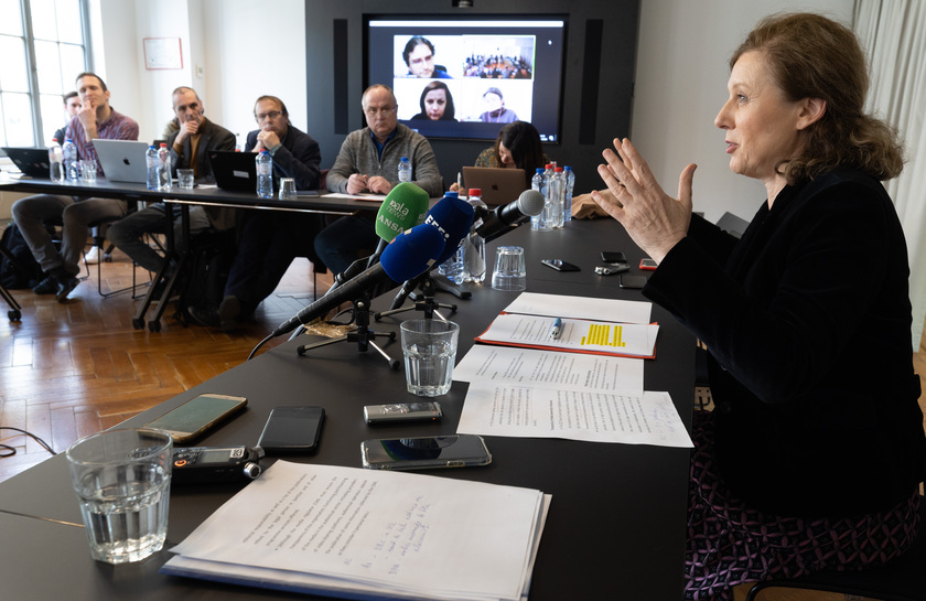 Intervista alla vice presidente della Commissione europea, Vera Jourova © ANSA/Benoît Doppagne/belgaimage