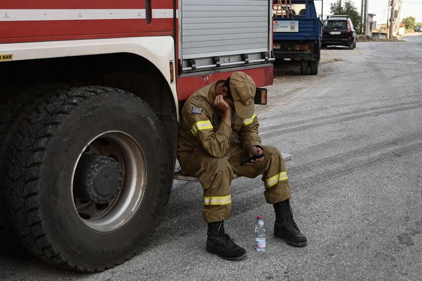 Incendi in Grecia © ANSA/AFP