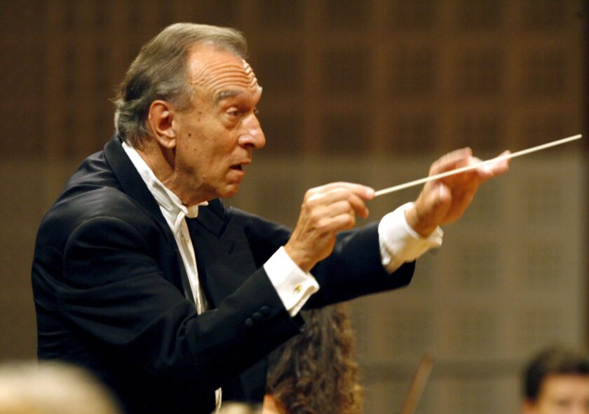 Italian conductor Claudio Abbado conducts - RIPRODUZIONE RISERVATA