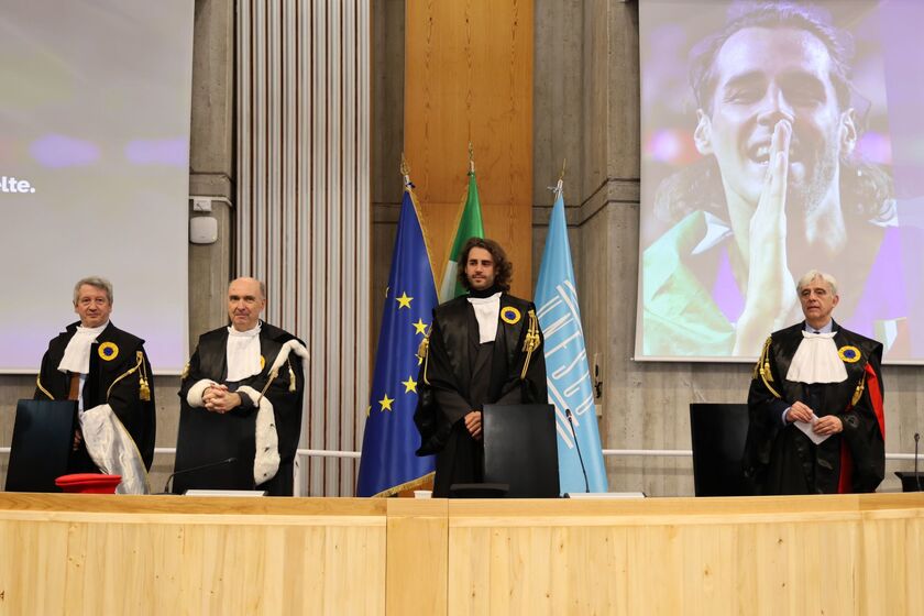 Laurea magistrale honoris causa in Scienze dello Sport a Gianmarco Tamberi