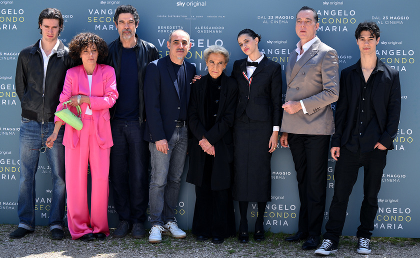 Cast of 'Vangelo secondo Maria' movie poses at photocall in Rome