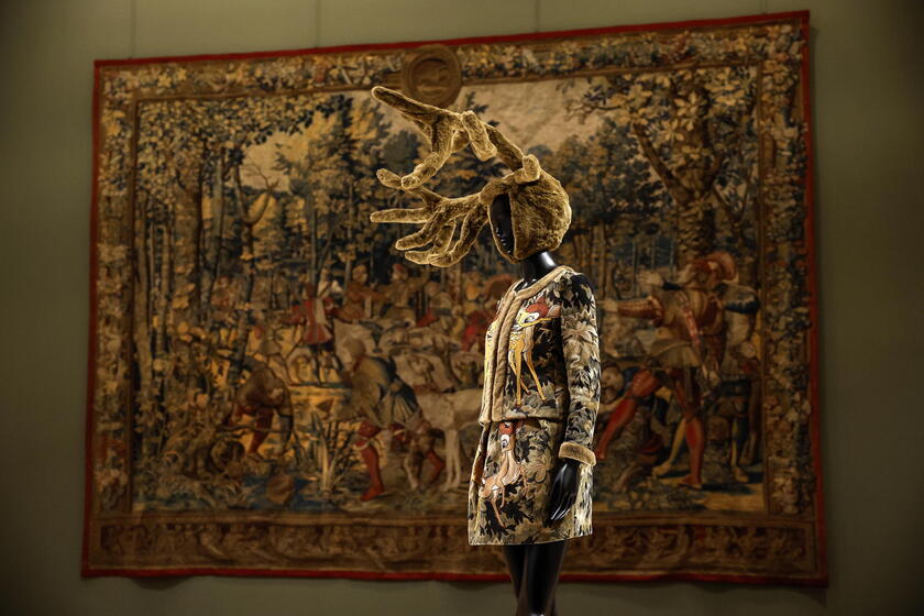 Louvre inaugurates fashion exhibition 'Louvre Couture' in Paris