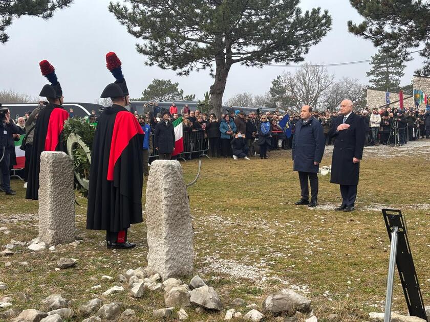 Cerimonia alla foiba di Basovizza commemora vittime