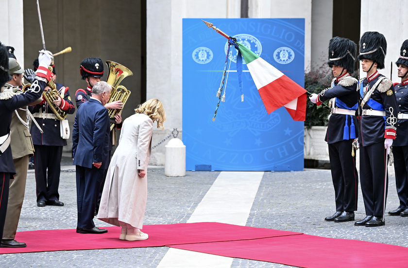 Italian PM Meloni meets Abdullah II of Jordan