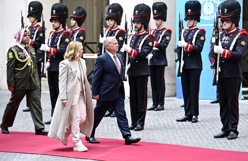 Italian PM Meloni meets Abdullah II of Jordan