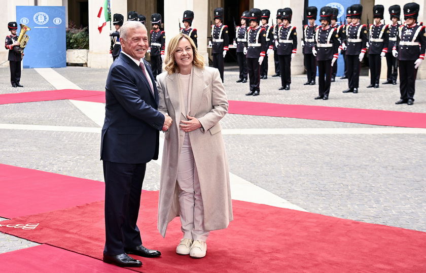 Italian PM Meloni meets Abdullah II of Jordan