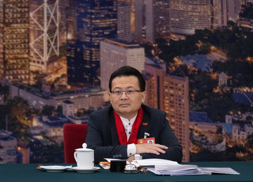 Hong Kong delegation group meeting at The Third Session of the 14th National People's Congress (NPC) of China