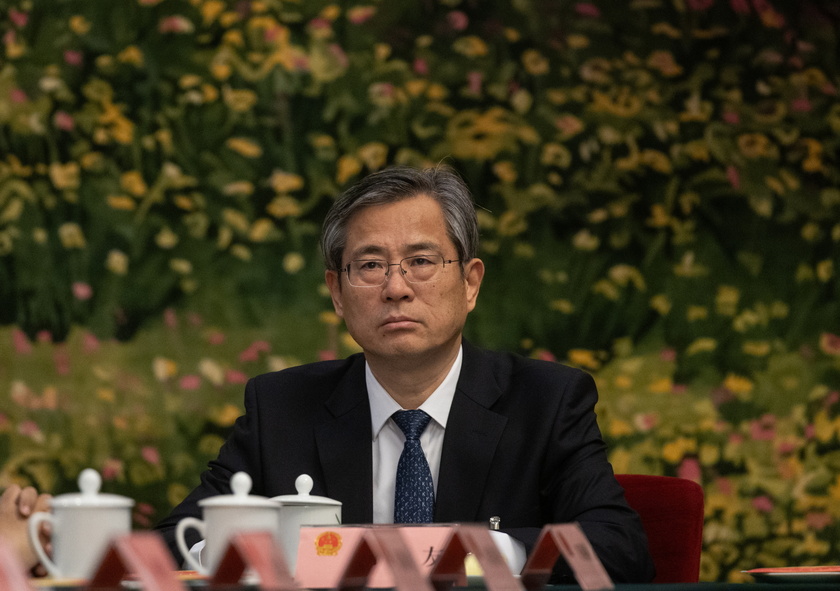 Xinjiang delegation group meeting during The Third Session of the 14th National People's Congress (NPC) of China