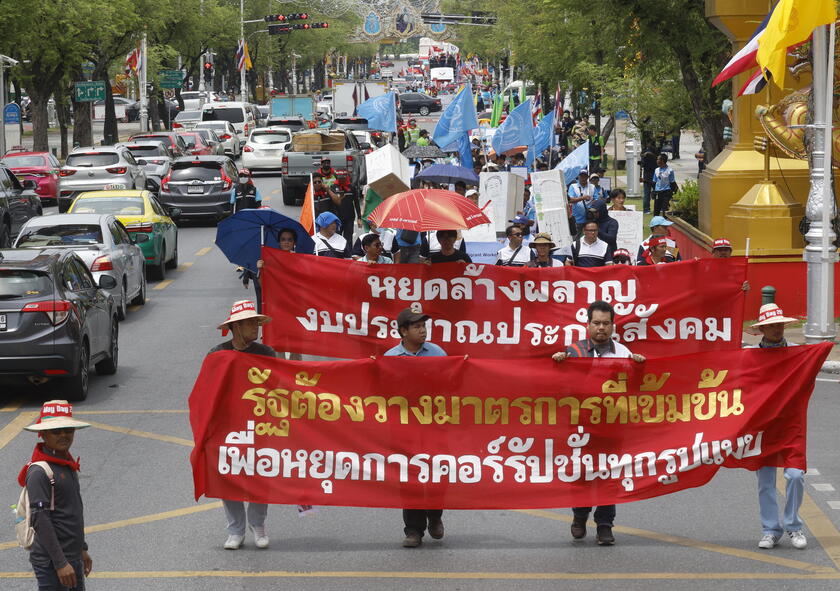 Demonstration to mark the International Labor Day in Bangkok