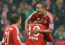 Bundesliga: goleada Bayern, 5-0 all'Eintracht