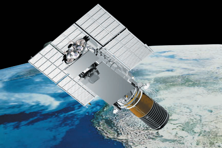 Rappresentazione artistica delsatellite russo Kosmos-2553 (fonte: Michal Vaclavik da X) - RIPRODUZIONE RISERVATA