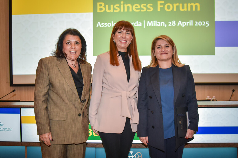 Veronica Squinzi, Maria Tripodi e Barbara Cimmino al Business Forum Italia-Arabia Saudita - RIPRODUZIONE RISERVATA