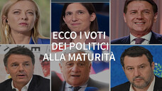 Ecco i voti dei politici alla maturita'